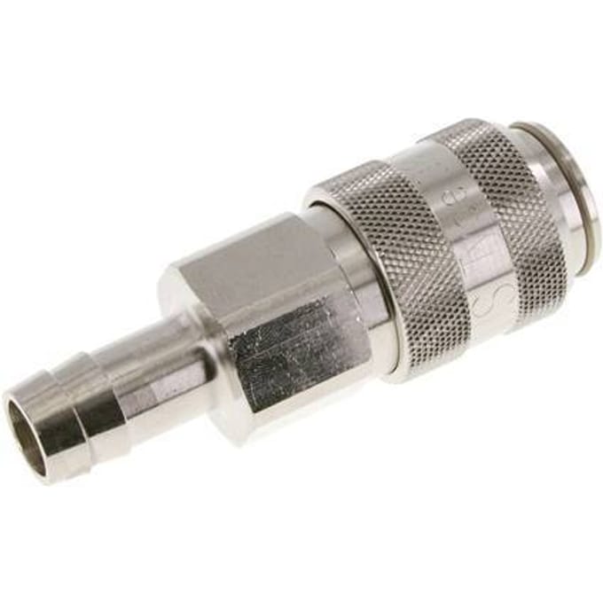 Vernikkeld Messing DN 15 Luchtkoppeling Snelkoppeling 19 mm Slangpilaar Double Shut-Off