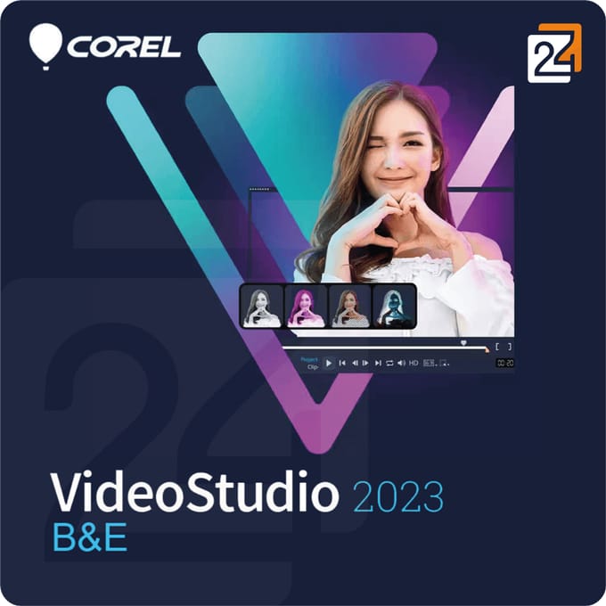 Corel VideoStudio 2023 B&E 1 - 4 Gebruiker(s) Nieuwe Aankoop