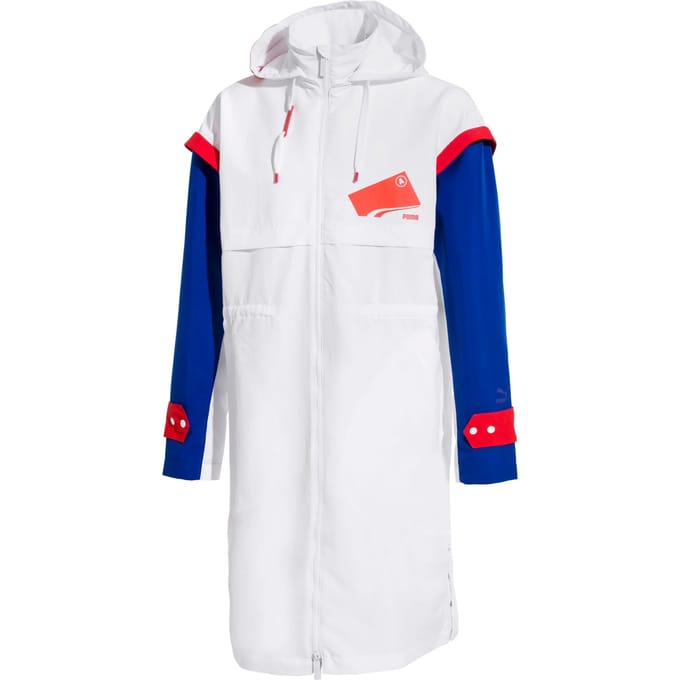 Puma x Ader Error Full Zip Hooded Parka Heren Wit Jas 578555 02