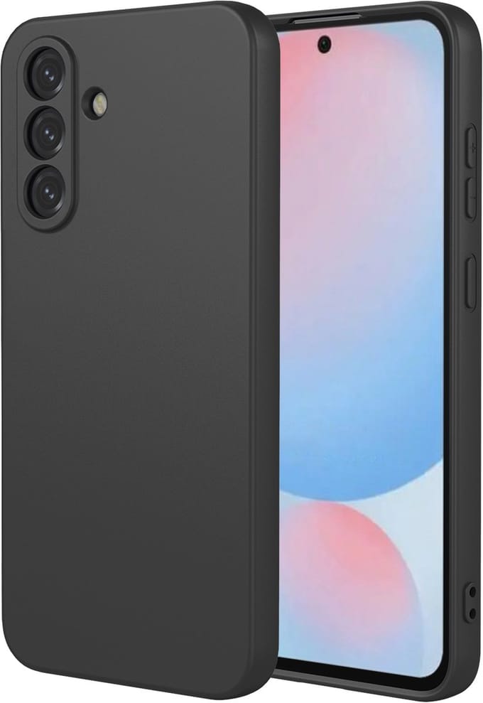 MobyDefend Hoesje - Geschikt voor Samsung Galaxy A56 - Matte Siliconen Backcover - Zwart