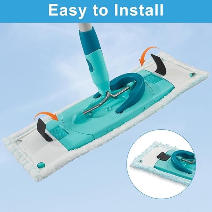 4 Stuks Microvezel Wisserovertrek voor Leifheit Clean Twist M Ergo - Efficiënte Wateropname