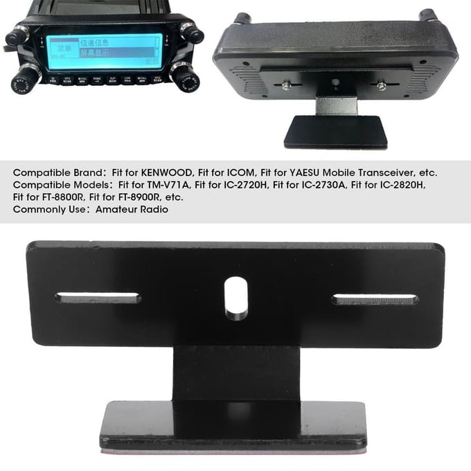 Auto Mobiele Radio Beugel Stand Geschikt voor KENWOOD TM V71 TM V71A black