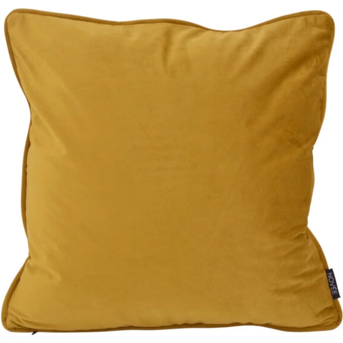 NOVÉE Sierkussen velvet essential okergoud | 45 x 45 cm | velvet/polyester