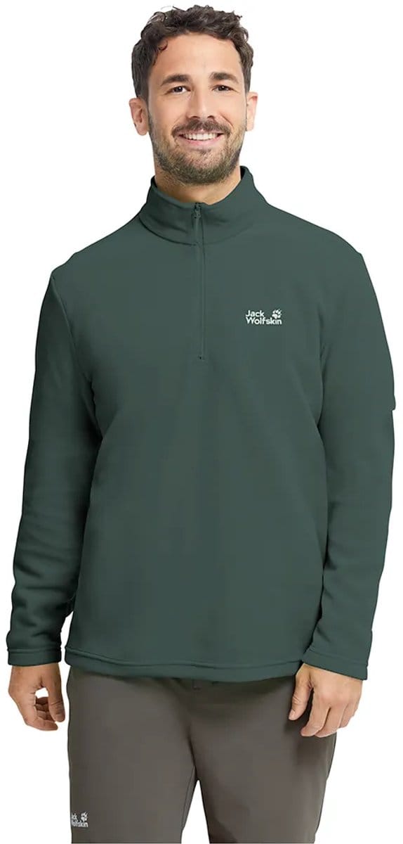 Jack Wolfskin Taunus 100 Sweatshirt Met Halve Rits Groen M Man