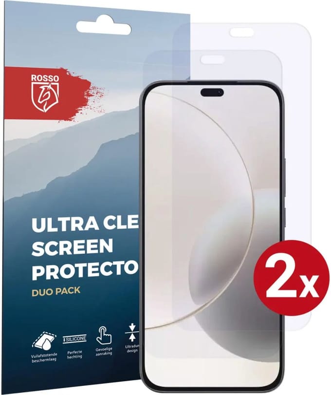 Rosso Screen Protector Geschikt voor Honor 400 Lite | Ultra Clear Duo Pack | TPU Folie | Case Friendly Beschermfolie | 2 Stuks