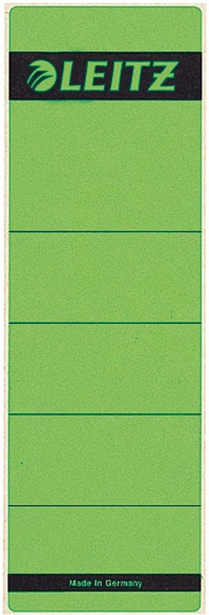 Rugetiket leitz 1642 62x192mm groen | 10 stuks
