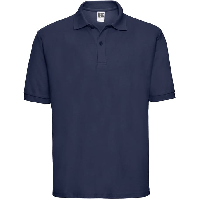 Russell Heren Polycotton Pique Poloshirt (Franse marine)