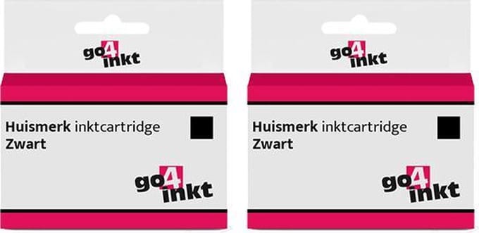 Go4inkt compatible met Canon CLI-8 twin pack inkt cartridges zwart bk - 2 stuks