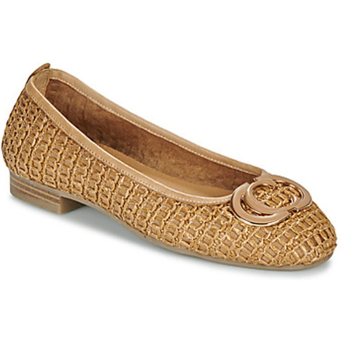 Rieten ballerina's voor dames Carmela
