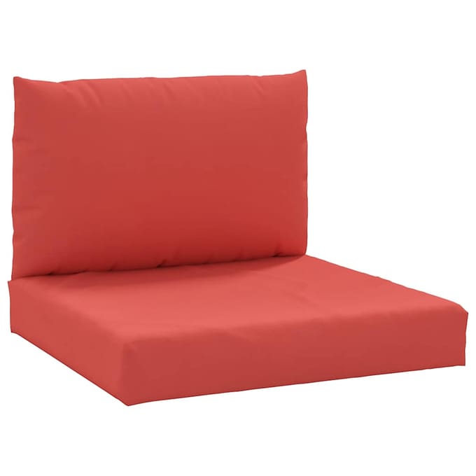 vidaXL - Palletkussens - 2 - st - stof - rood