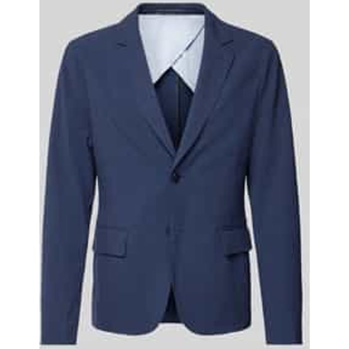 2-knoops colbert met viscose en reverskraag