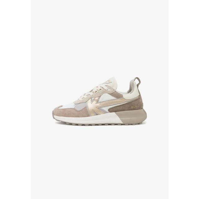 KAOTIKO Detroit Sneakers Dames - Leren Sneaker - Wit - Maat 36