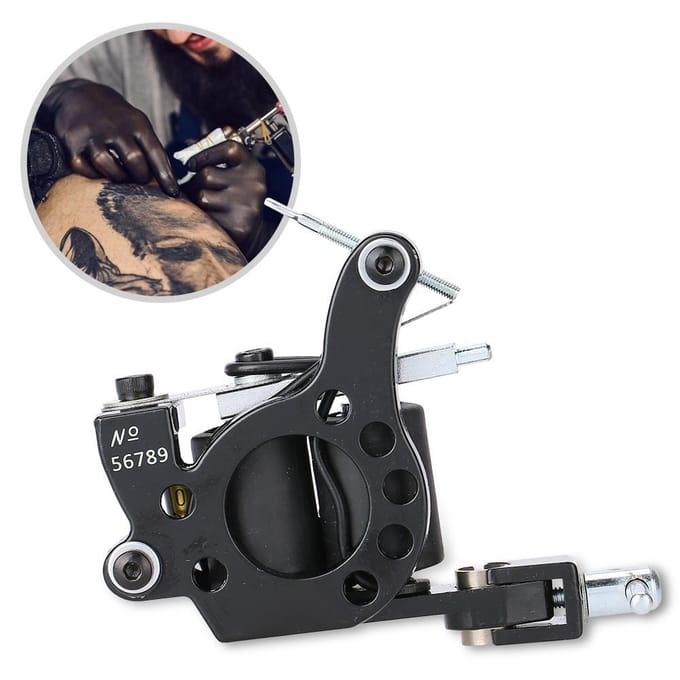 Professionele Legering Tattoo Machine Koperen Spoelen Tattoo Liner Machine Shader Gun black