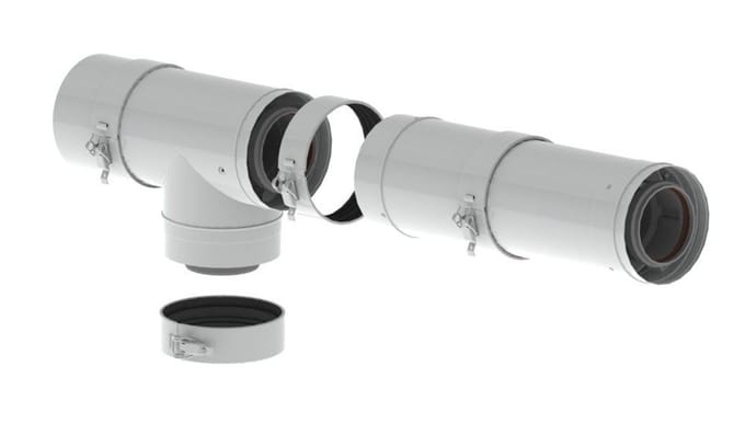 Remeha PPS-basisbouwpakket RUA2/1, DN 80/125, buitenwand via dak, M82106