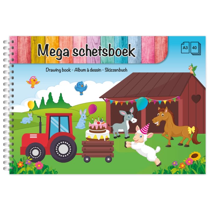 Schetsboek A3 Ringband 40 Vellen (6550410)