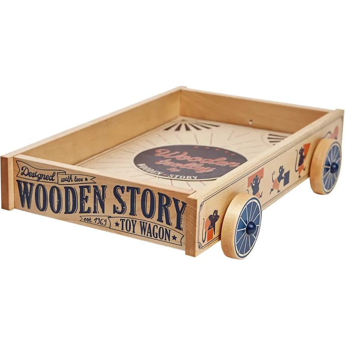 Chariot van hout Wooden Story