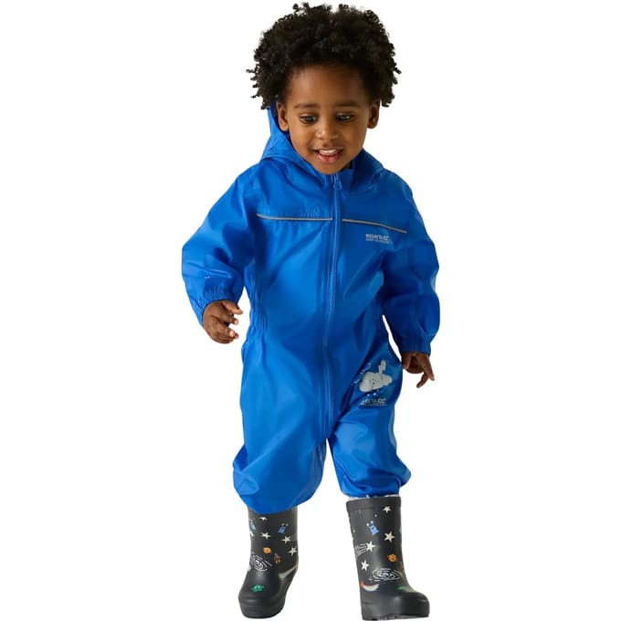 Regatta Puddle IV Waterdicht En Ademend Regenpak Met Capuchon - Kinderen