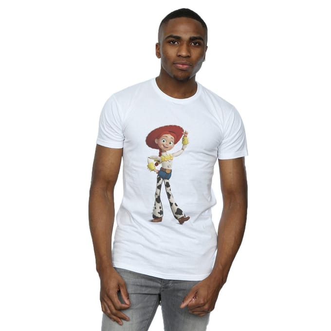 Disney Heren Toy Story Jessie Pose T-Shirt (Wit)