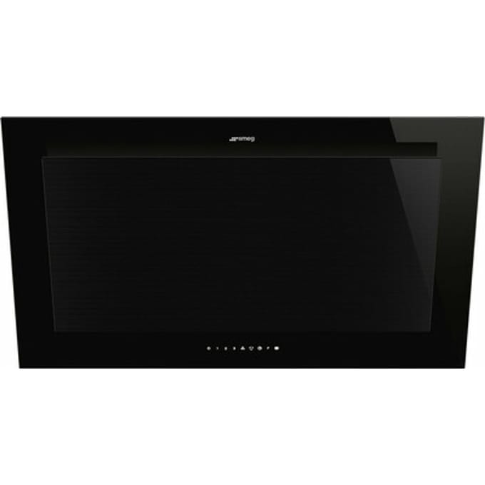 SMEG Wandkap Afzuigkap, Wandkap, Linea, Zwart, 90 cm, A+