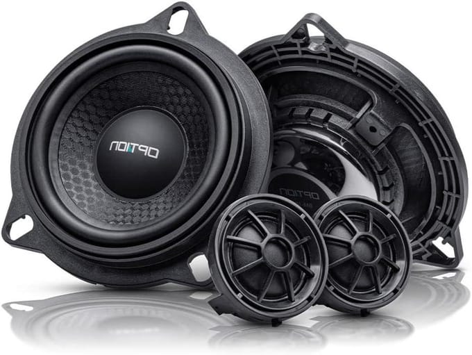Componentensysteem Luidsprekers - Auto Audio - Verbeter Geluid - Plug & Play Installatie - 10 cm - Zwart