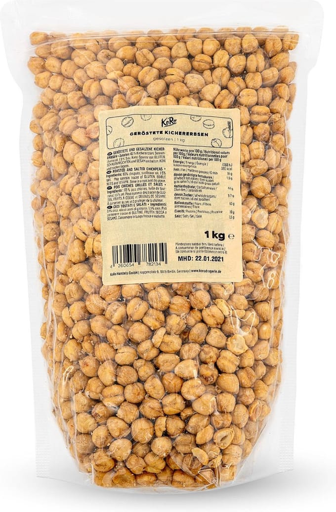 KoRo | Kikkererwten geroosterd en gezouten 1 kg