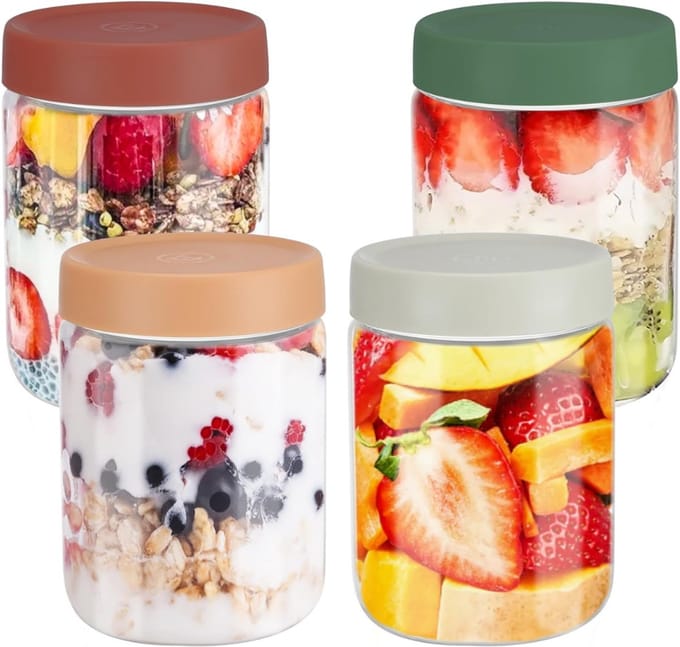 CLGP® Meal Prep Bakjes Glas - Vershoudbakjes - Mason Jar