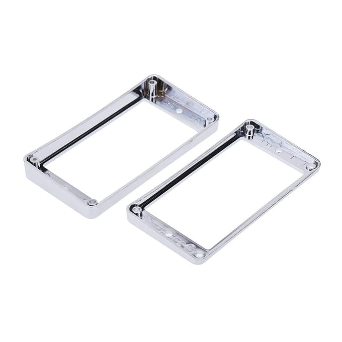 Verchroomd Plastic Gitaar Pickup Frame Montage Ring voor LP Gitaar Zilver zilver