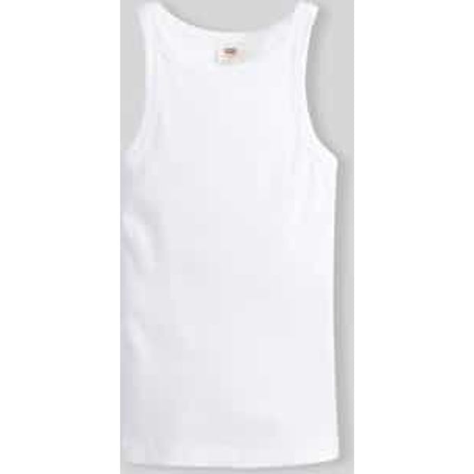 Slim fit top van ribtricot