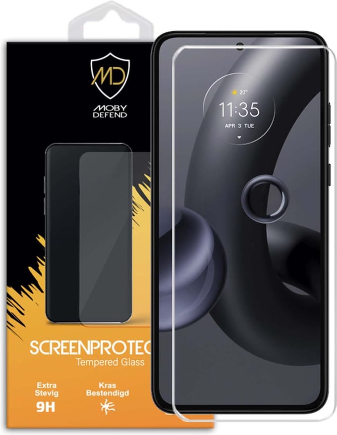 MobyDefend Screenprotector - Geschikt voor Motorola Edge 30 Neo - Case-Friendly Screensaver - Gehard Glas