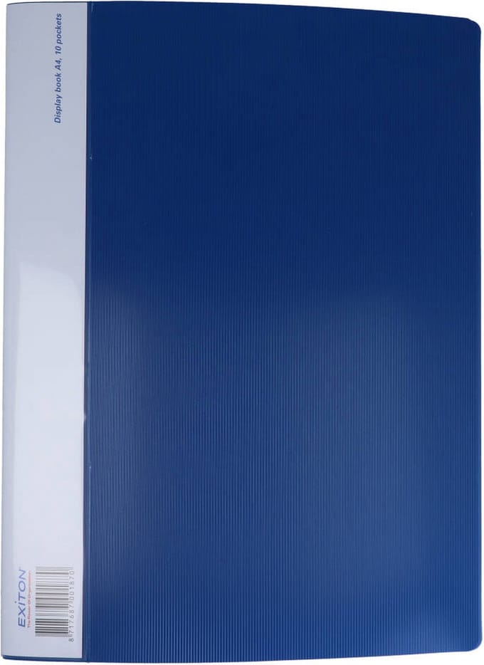 Exiton Showmap - A4 - Blauw - Presentatiemap - 10 Tassen