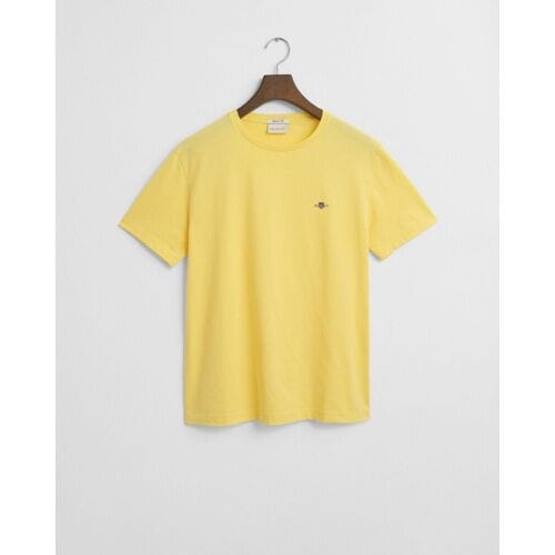 Gant T-Shirt Regular Uni Fine Shield Embroidery Banana Yellow / male