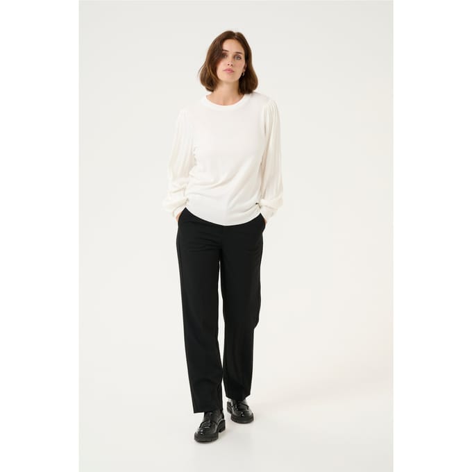 Kaffe Trui Kalone Knit Pullover 10507905 110602 Chalk Dames Maat - XL