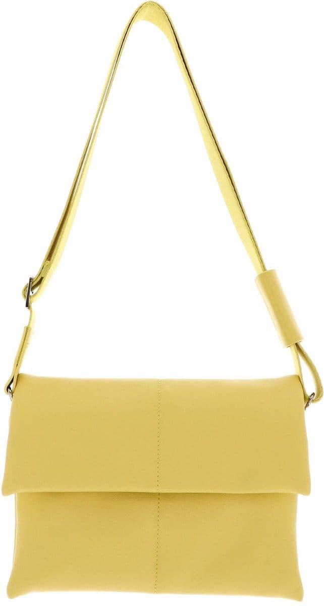 SEIDENFELT MANUFAKTUR Schoudertas Heby Crossbag Lemon Crush Geel