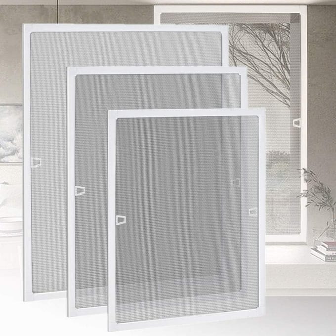 Insectenhor Raam met Aluminium Frame - Zonder Boren - 120 x 140 cm