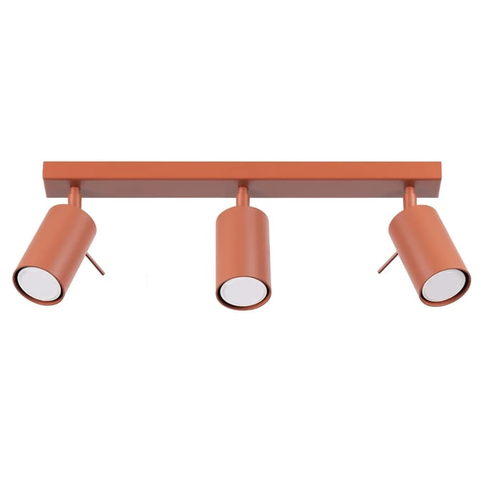 Sollux Lighting Plafondlamp Ring - GU10 - rode oker - staal - 17x45x6cm
