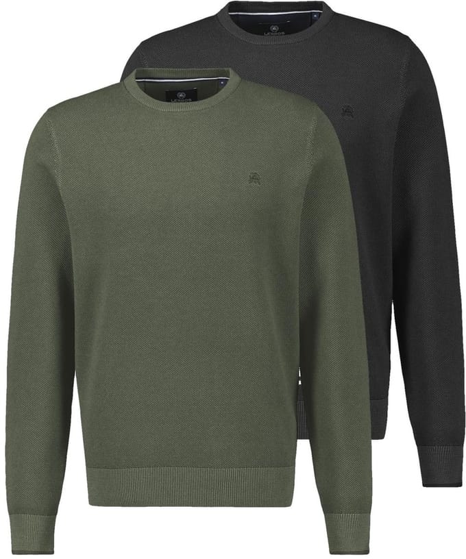 LERROS Heren trui 2 pack Basic