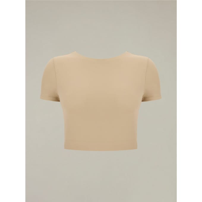 top bijgesneden emily vrouw beige