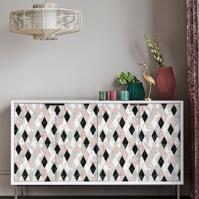 Sticker met Scandinavisch meubelmotief van Berthold, 40 x 60 cm