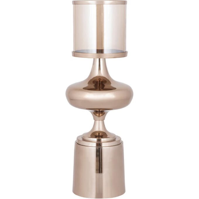 PTMD - Windlicht Uvira - Bruin - 20x20x56cm