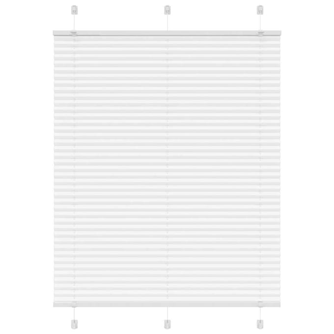 vidaXL - Plissé - rolgordijn - 105x150 - cm - stofbreedte - 104,4cm - polyester - wit