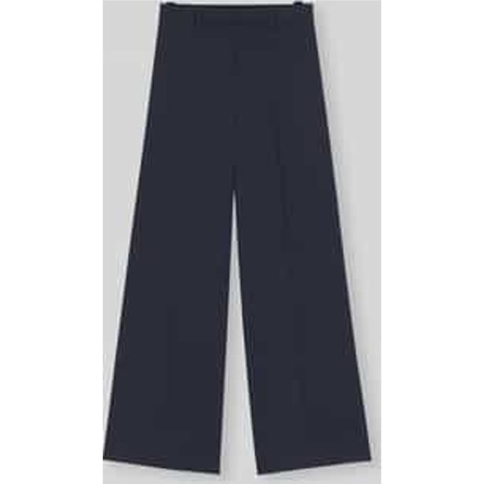 wide leg broek met krijtstreepmotief