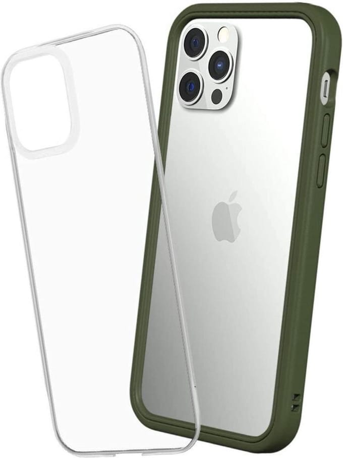RhinoShield Mod NX Apple iPhone 12 / 12 Pro Hoesje Bumper Groen