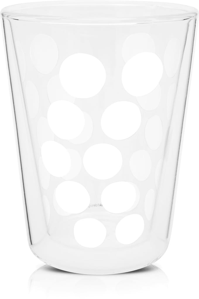Zak!Designs Dotdot Theebeker - Dubbelwandig - 35 cl - Wit
