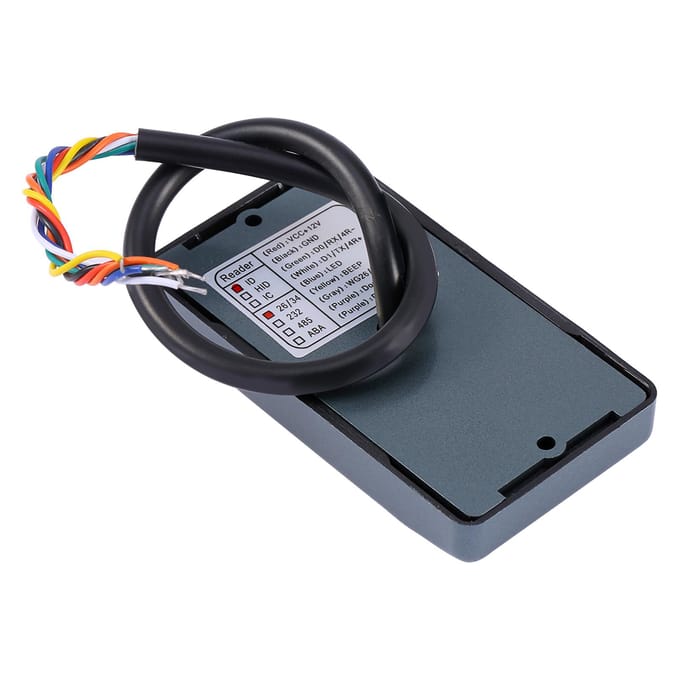 Beveiliging voor RFID EM ID-kaart Toegangscontrole Lezer 125KHz Wiegand 26 Waterdicht JS zwart