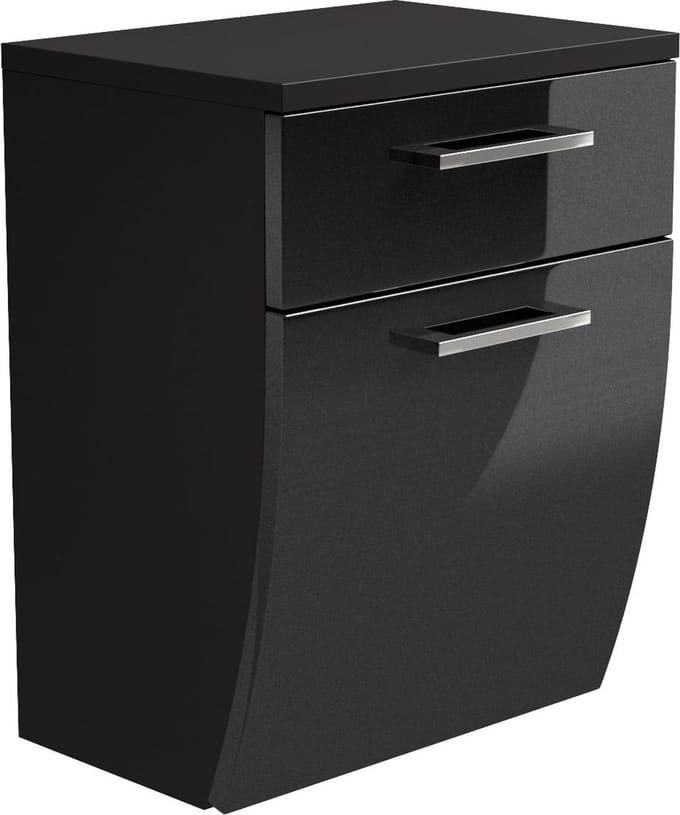 Lage badkamerkast Ilse Antraciet - Breedte 40 cm - Hoogte 53 cm - Diepte 30 cm