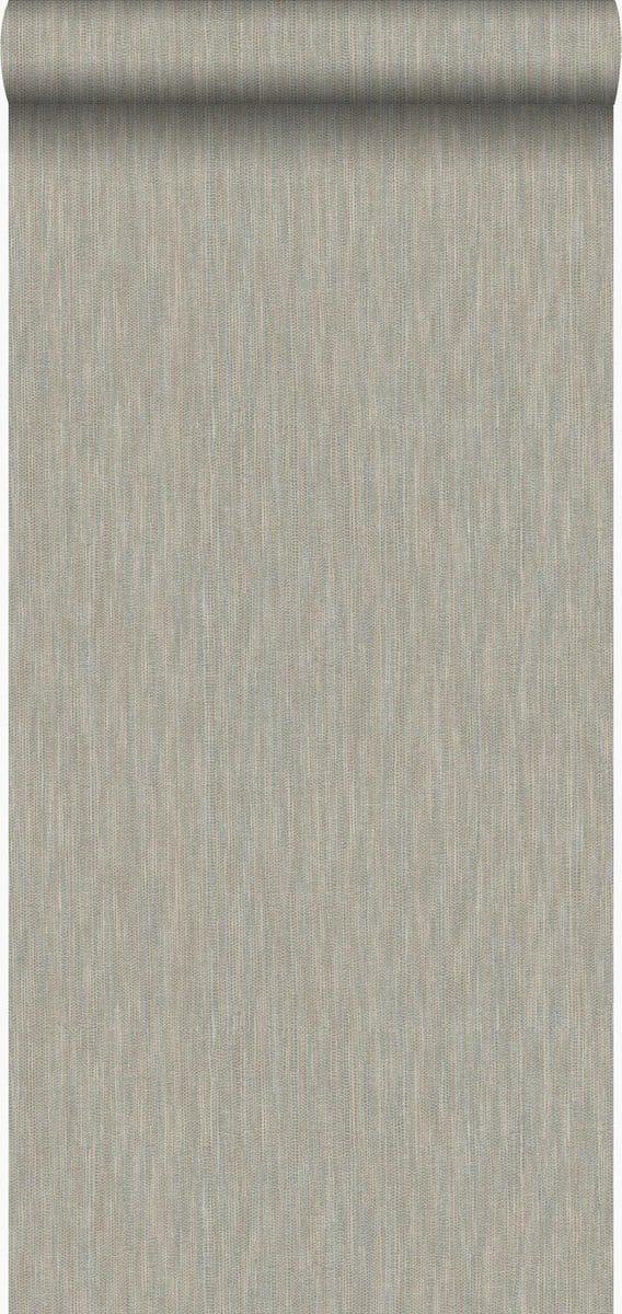 Origin Wallcoverings behang grasweefsel met linnen look bruin - 53 cm x 10.05 m - 347315
