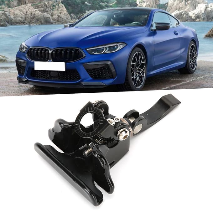 Voertuig Auto Antenne Duurzaam Roestvrij Staal Vaste Beugel Kofferdeksel Hatchback Montage Clip gray
