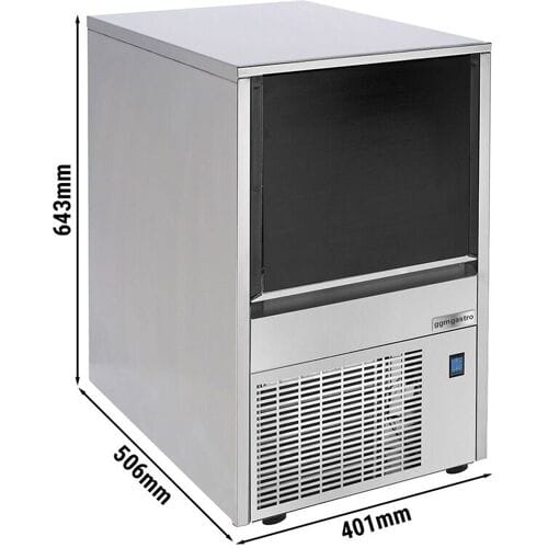 GGM Gastro IJsblokjesmachine - holle cilinder - 19 kg/24 h zilver