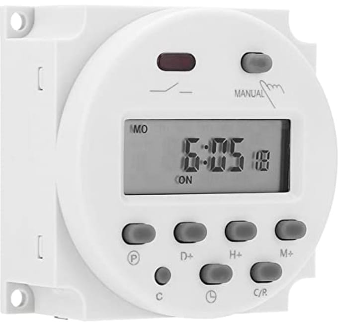 Mini Tijdschakelaar 12V - LCD Digitale Timer Switch met Microcomputer