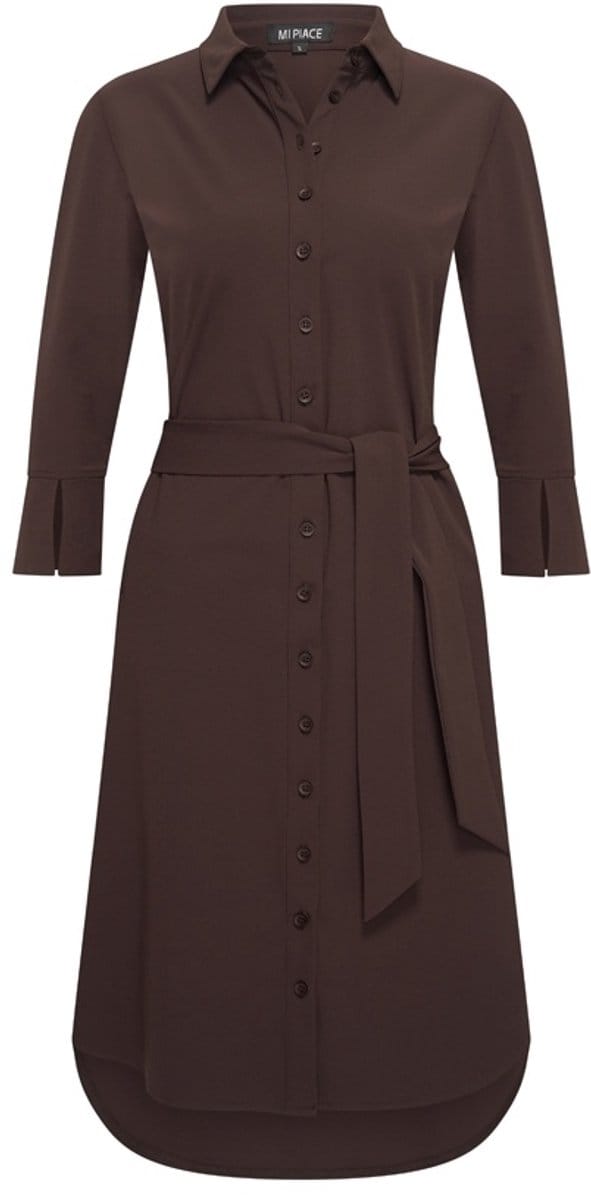 MI PIACE - Travel Jurk Uni 2092 Espresso - Maat : 3XL